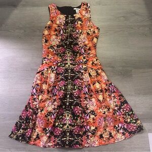 Floral Sleeveless Dress - Multicolor